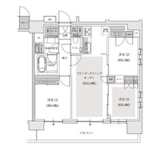 アトラス中野フロント 間取り Iタイプ