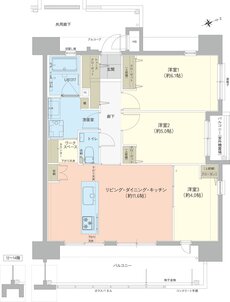 アーバンパレットORIENS南上原 間取り C type