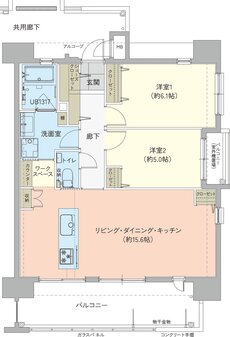 アーバンパレットORIENS南上原 間取り C type（Select Plan）