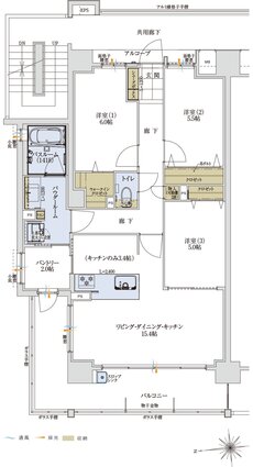 アルファステイツ太宰府五条 間取り A type