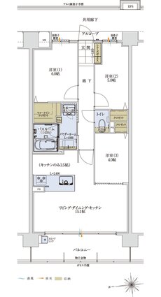 アルファステイツ太宰府五条 間取り D type