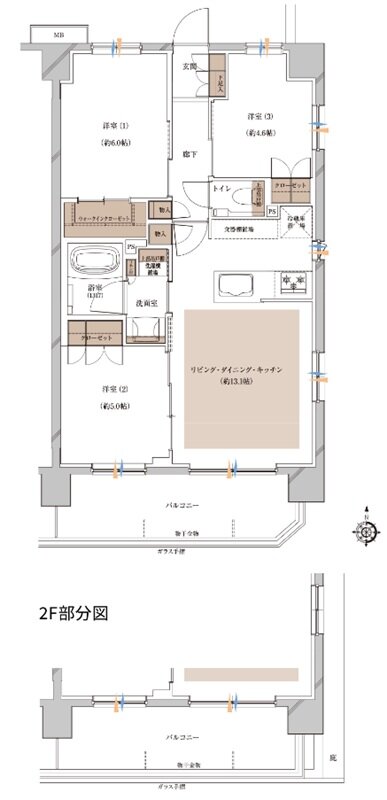 プレシス北浦和WEST 間取り Eタイプ