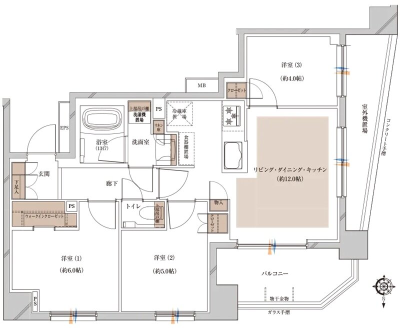 プレシス北浦和WEST 間取り Aタイプ
