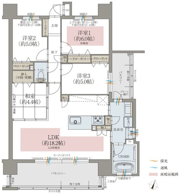オーヴィジョン上熊本駅前II 間取り F TYPE