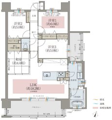 オーヴィジョン上熊本駅前II 間取り F TYPE