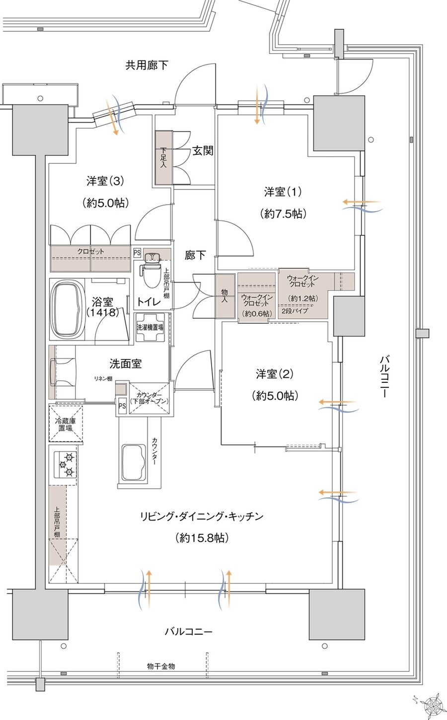 ウエリス大日 間取り WJ type