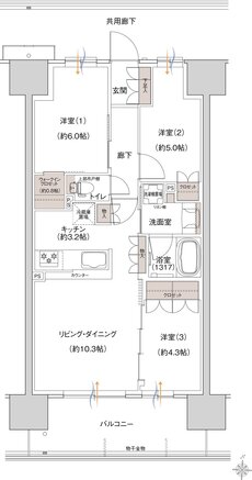 ウエリス大日 間取り SJ type