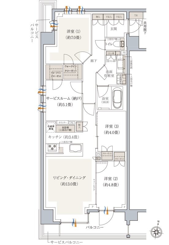 ドレッセ南町田レジデンス 間取り G type