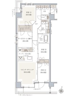 ドレッセ南町田レジデンス 間取り G type