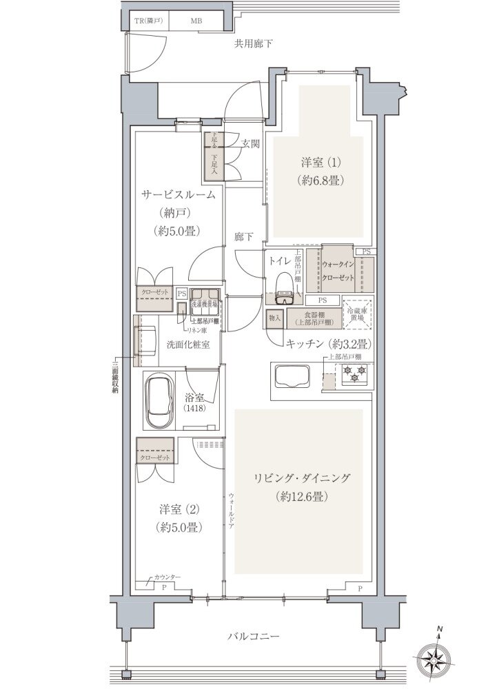 ドレッセ南町田レジデンス 間取り H type