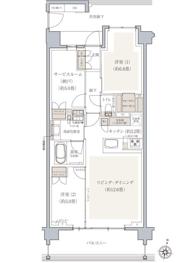 ドレッセ南町田レジデンス 間取り H type