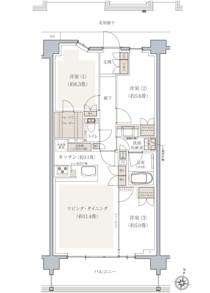 ドレッセ南町田レジデンス 間取り J type