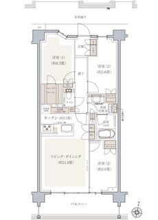 ドレッセ南町田レジデンス 間取り J type