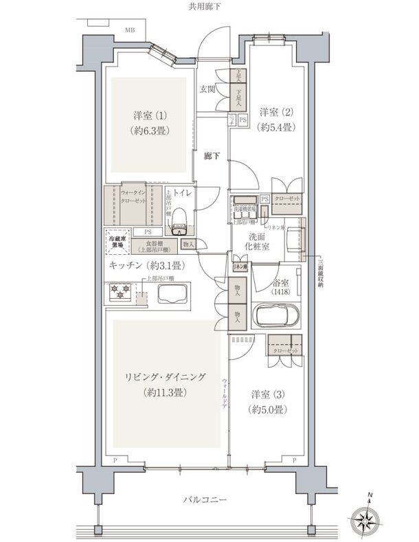 ドレッセ南町田レジデンス 間取り M type
