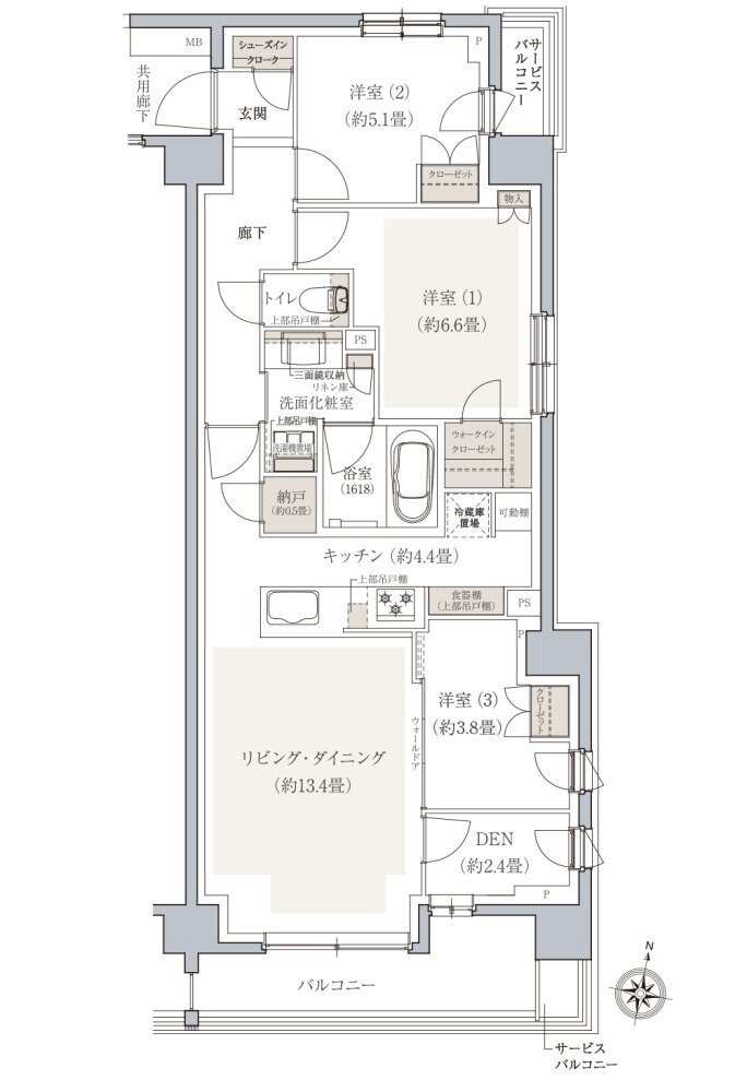 ドレッセ南町田レジデンス 間取り N type