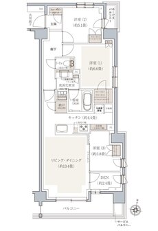 ドレッセ南町田レジデンス 間取り N type