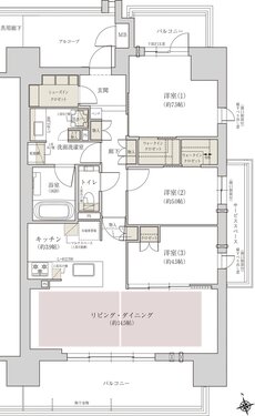 ジオ阿倍野松崎町グランテラス 間取り D type MENU 07