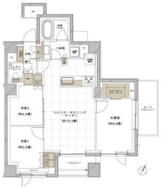 ピアース三軒茶屋テラス 間取り K TYPE