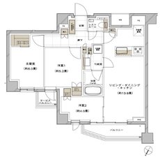 ピアース三軒茶屋テラス 間取り E TYPE