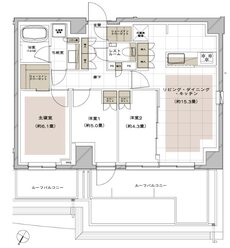 ピアース三軒茶屋テラス 間取り Jr TYPE