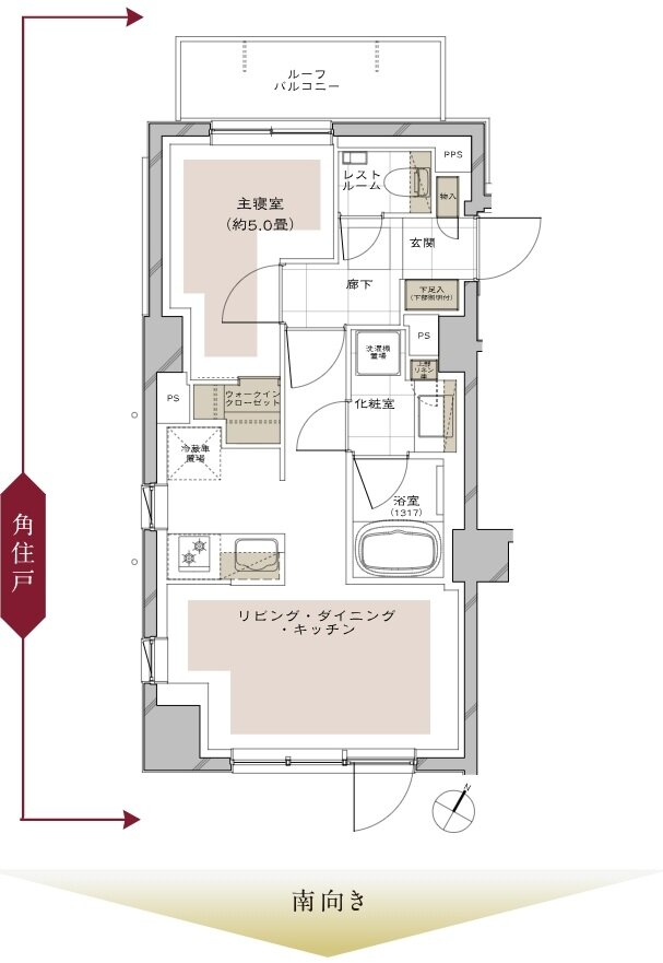 ピアース三軒茶屋テラス 間取り Mr type