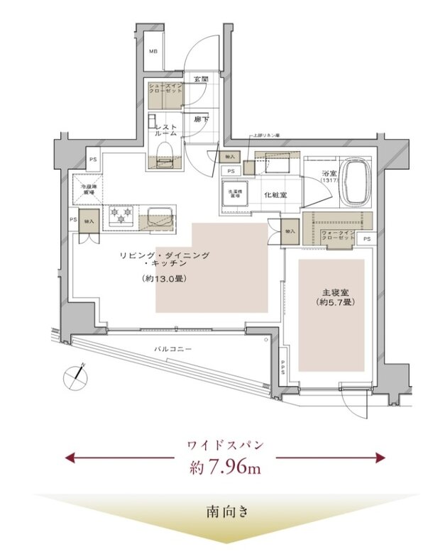 ピアース三軒茶屋テラス 間取り B TYPE［MENU PLAN］