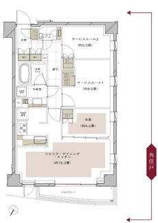 ピアース三軒茶屋テラス 間取り G type