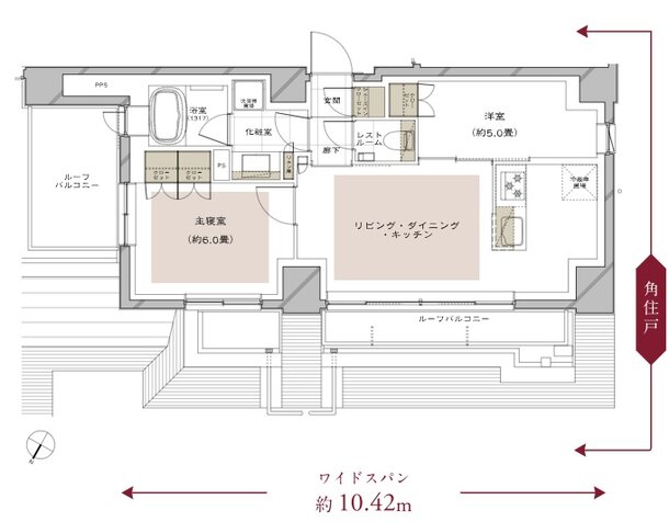ピアース三軒茶屋テラス 間取り Lr type