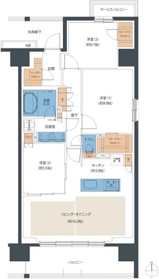 レーベン小松西町PROJECT 間取り G type