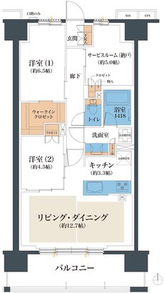 レーベン小松西町INHERIT 間取り B type