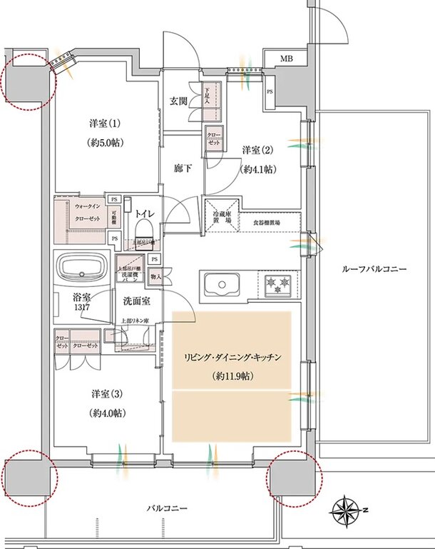 プレシス西葛西 間取り Brタイプ