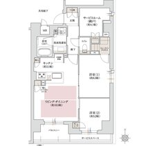 ジオ京都二条東月光町 間取り H type