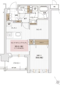 ユニハイム エクシア金沢梅ノ橋 間取り D2タイプ