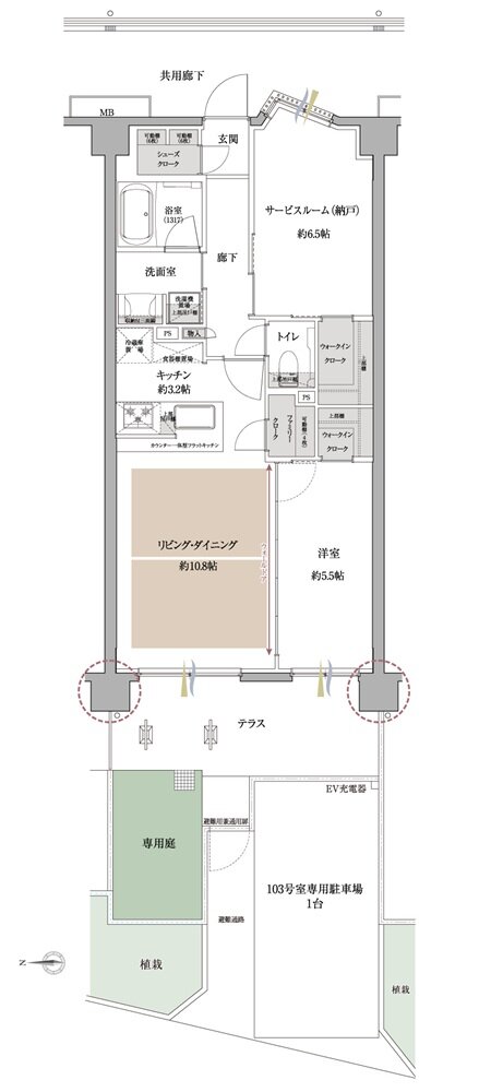 サンクレイドル川越パークフロント 間取り DIg type