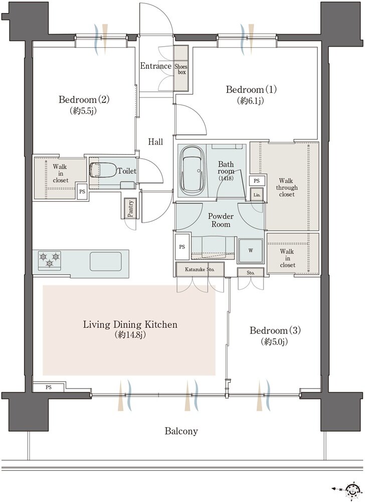 （仮称）クリオ新小岩プロジェクト 間取り Cタイプ