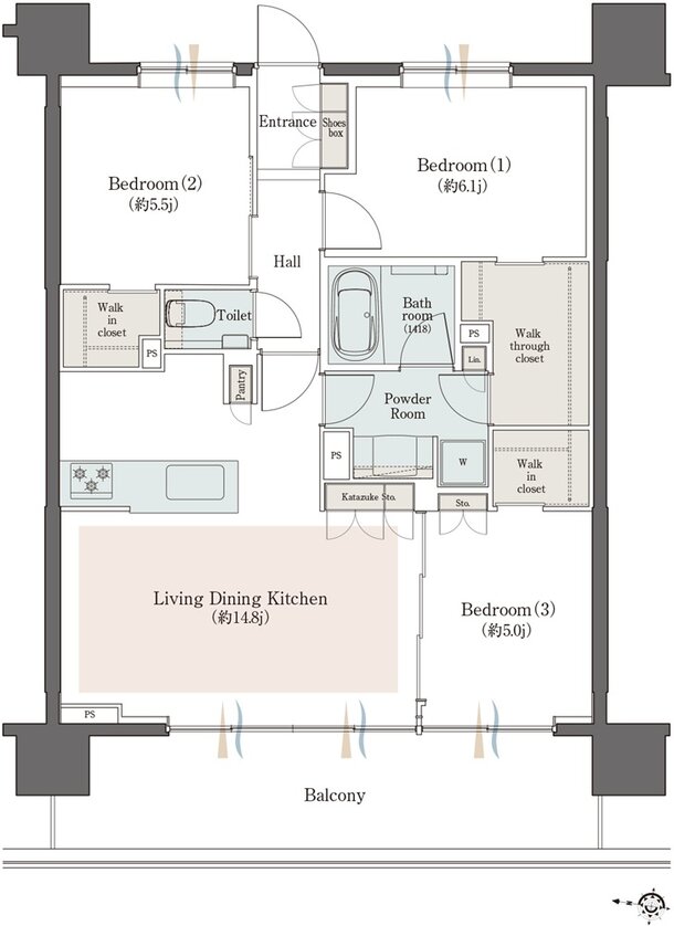 （仮称）クリオ新小岩プロジェクト 間取り Cタイプ
