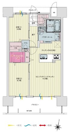 アルファステイツ今市中央通り 間取り B TYPE