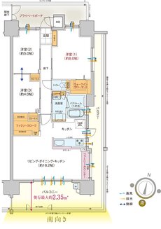 トーレ・ヴェルディ［西町］ 間取り G type