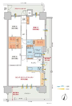 トーレ・ヴェルディ［西町］ 間取り G type menu2（3～18階）