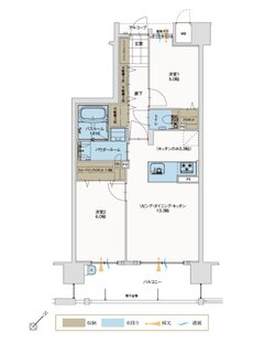 アルファステイツ松阪駅 間取り Bタイプ