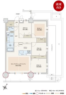 サンメゾン吹田 間取り L type