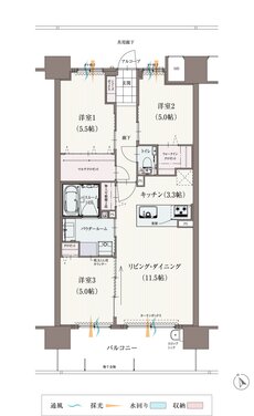 アルファガーデン毛利町II 間取り D type