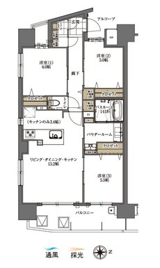 アルファステイツ東川原 間取り A type