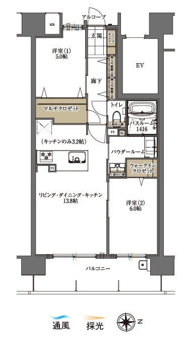 アルファステイツ東川原 間取り C type