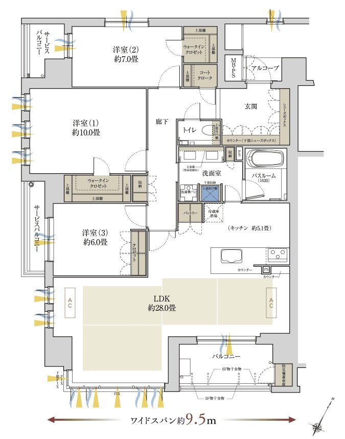 ワコーレ住吉本町 間取り A2 type