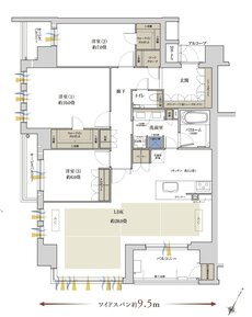ワコーレ住吉本町 間取り A1 type