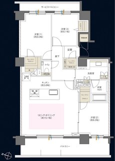 札幌住む都心PROJECT 間取り 【EDGE】M type PREMIUM