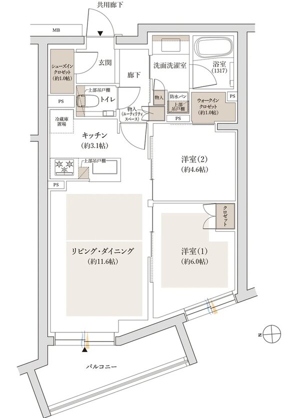 ジオ学芸大学 間取り G TYPE