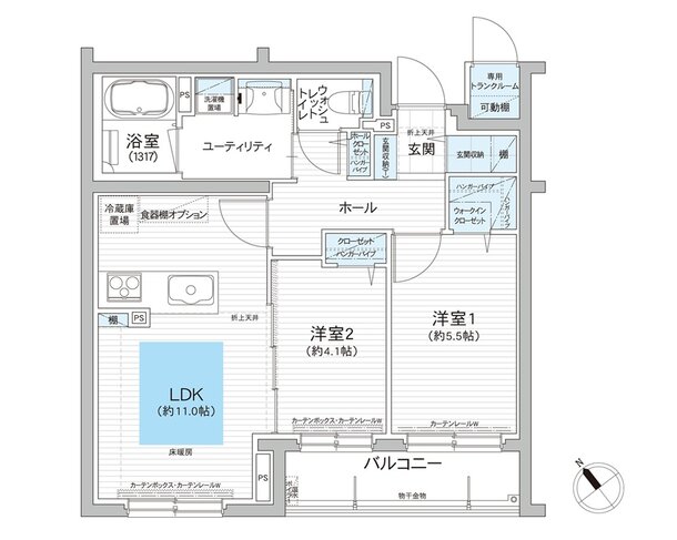 グランファーレ南郷13丁目駅前 間取り D type