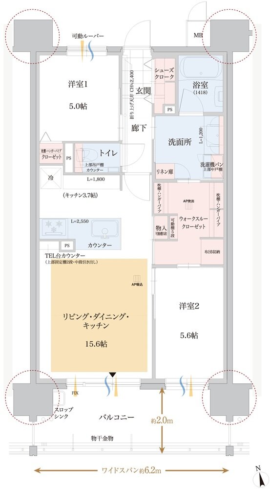 エクセルグランデ岡崎駅 間取り C1 type